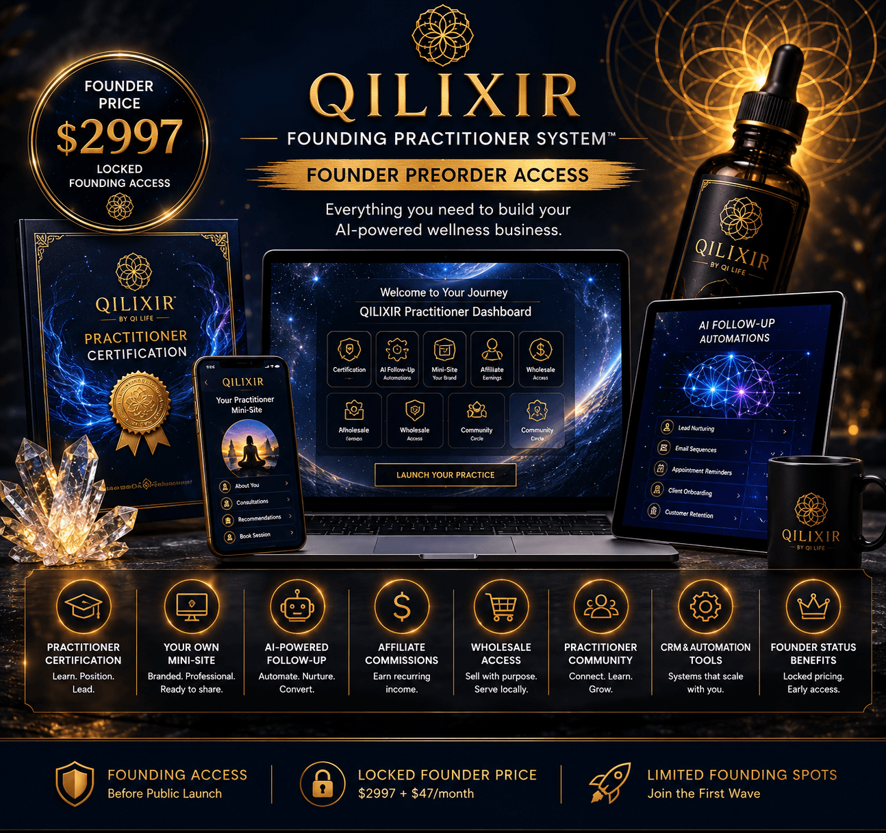 QILIXIR Founding Practitioner System — Founder Preorder Access