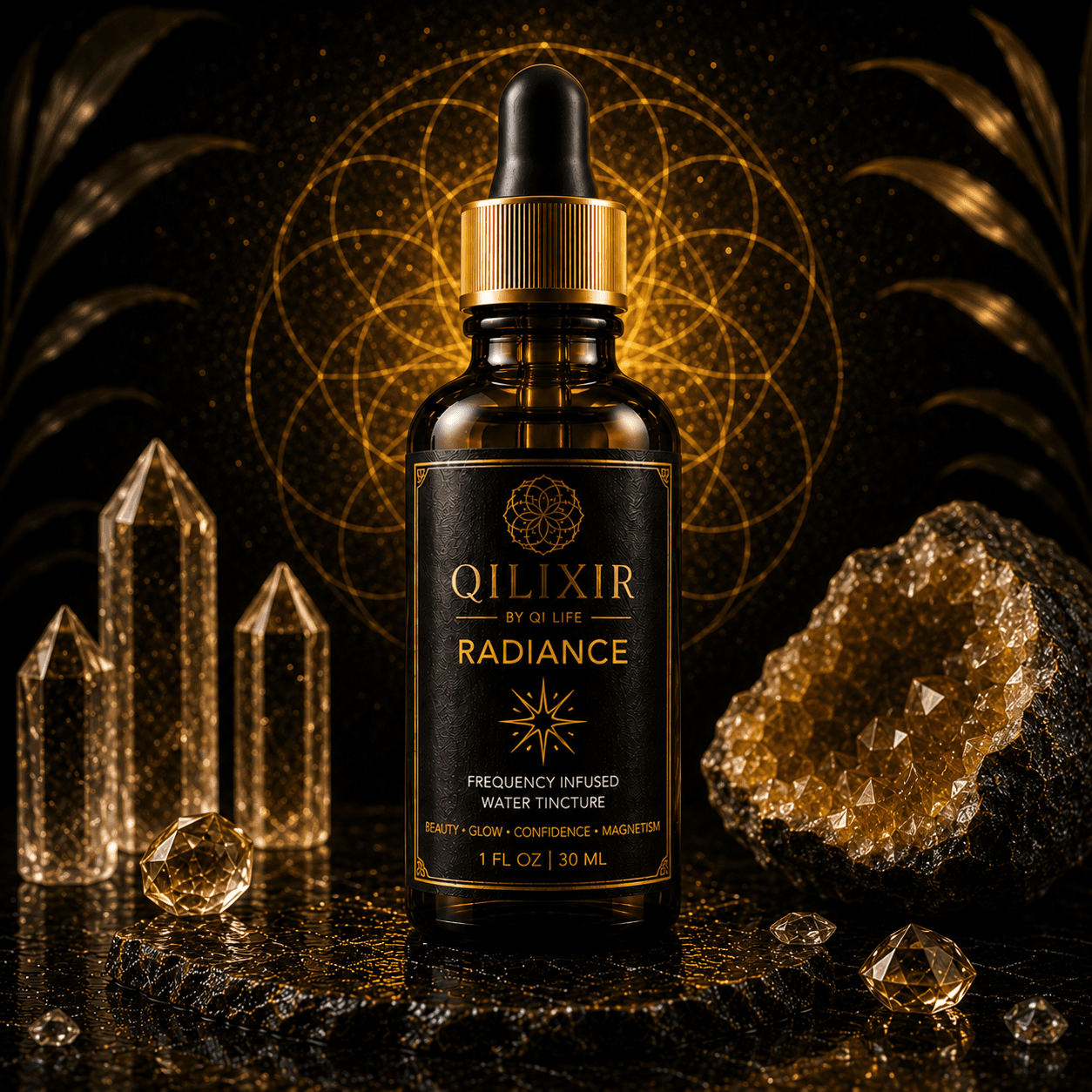 Qilixir Radiance — frequency-inspired ritual elixir